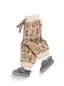 Preview: Baumwolljersey Lazy Jungle Faultier Camel by Mrs. Mint Design von Swafing
